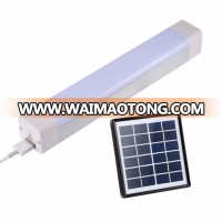 5W Emergency rechargeable lamp fluorescent tube with solar panel